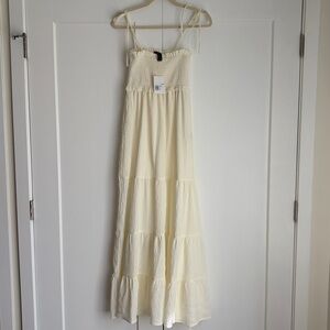 NWT Forever 21 Cream Ivory Off White Sundress Maxi Dress